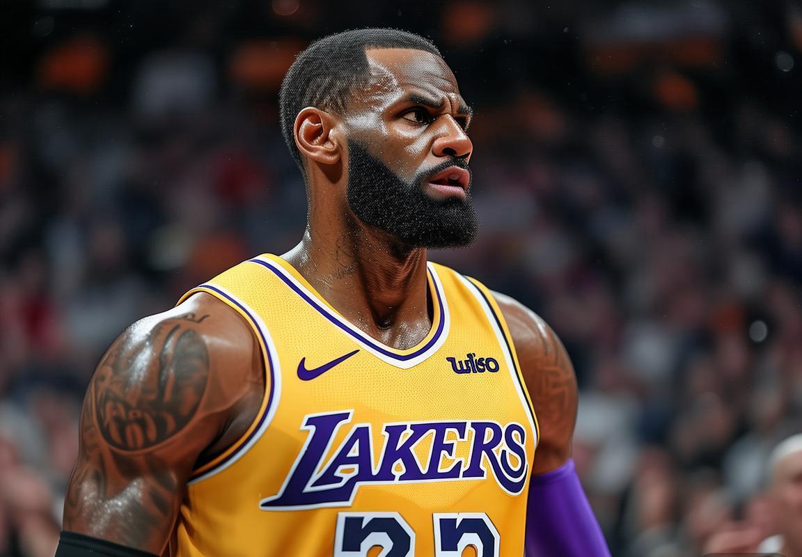 湖人队勒布朗·詹姆斯低迷仅得10分，时代终结热议席卷全网